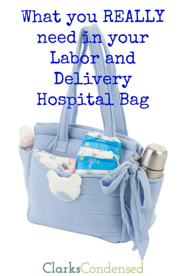 Hospital Bag Checklist for Mom and Baby Delivery - Clarks Condensed