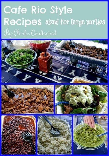 Ultimate Guide to Cafe Rio Copycat Recipes (For Large Groups)