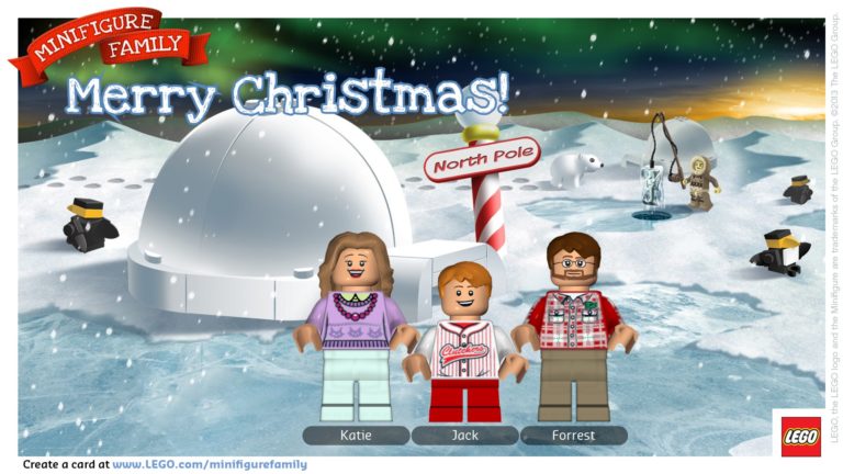 LEGO Minifigure Christmas Card