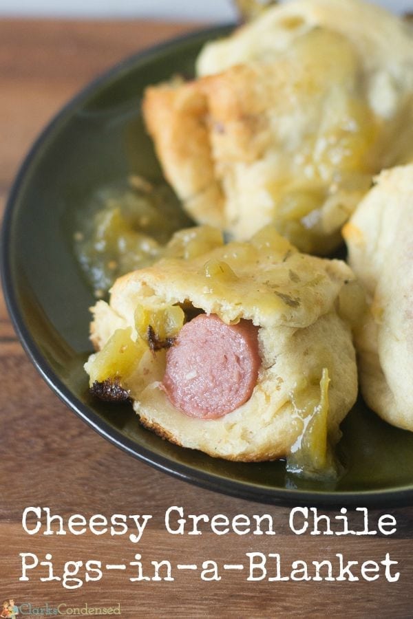 Cheesy Green Chile Pigs in a Blanket