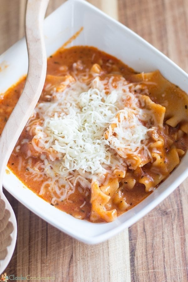 Slow Cooker Lasagna Soup