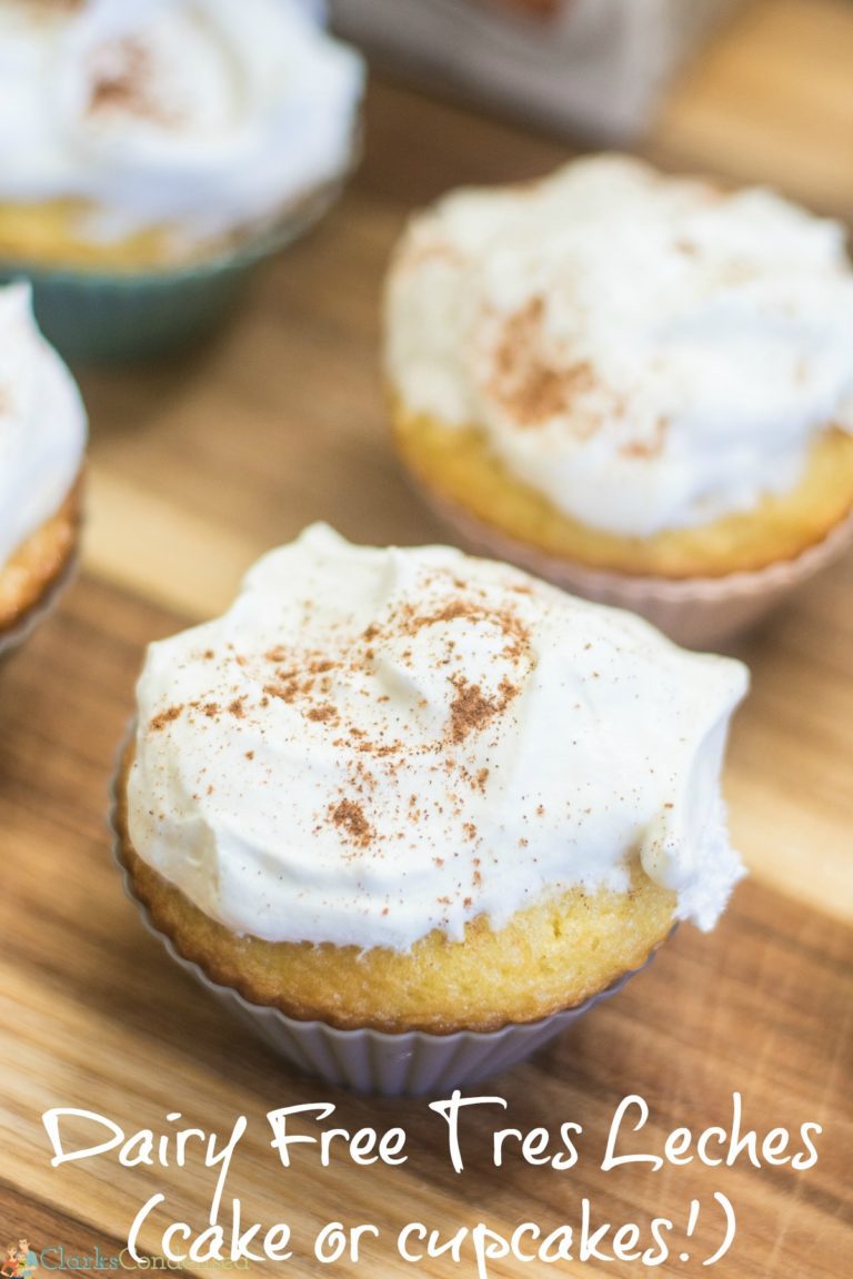 Dairy Free Tres Leches Cake or Cupcakes