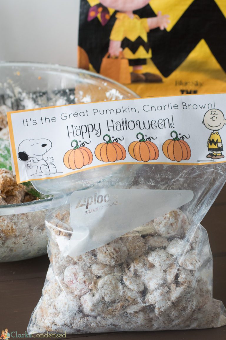 Pumpkin Patch Puppy Chow and Free Charlie Brown Printable