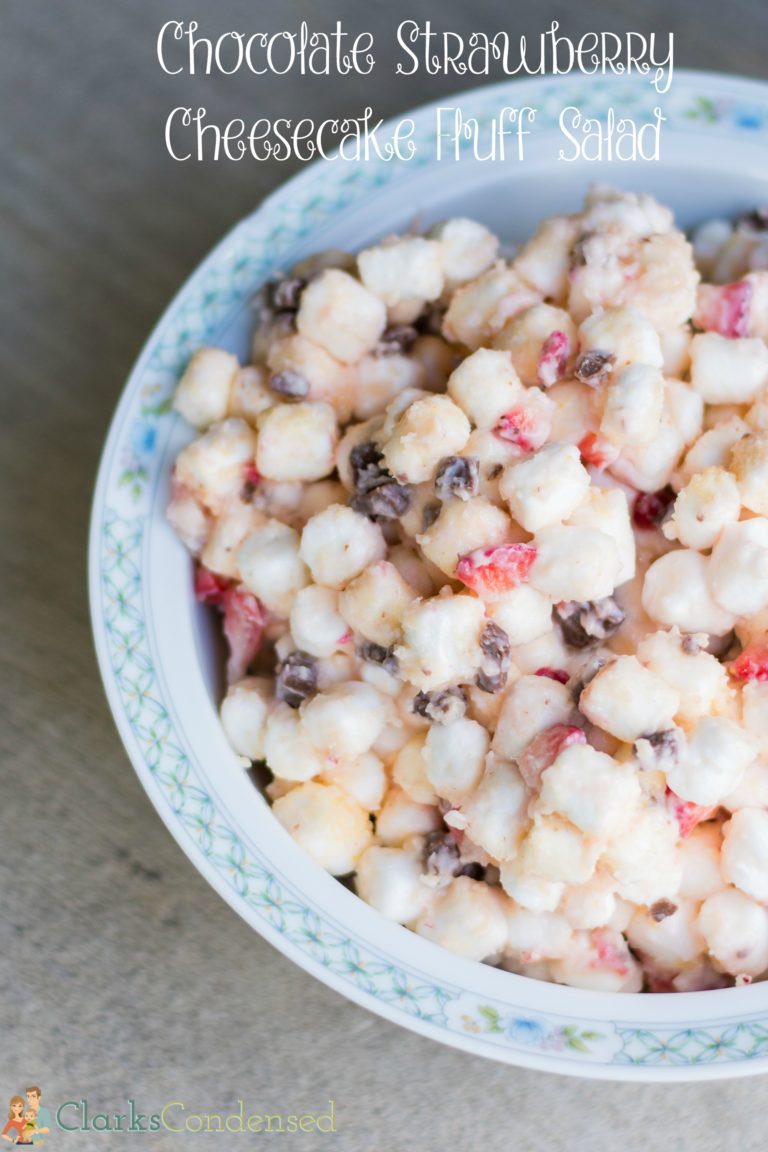 Chocolate Strawberry Cheesecake Fluff Salad