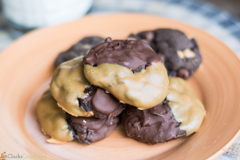 Triple Chocolate Peanut Butter Cookies