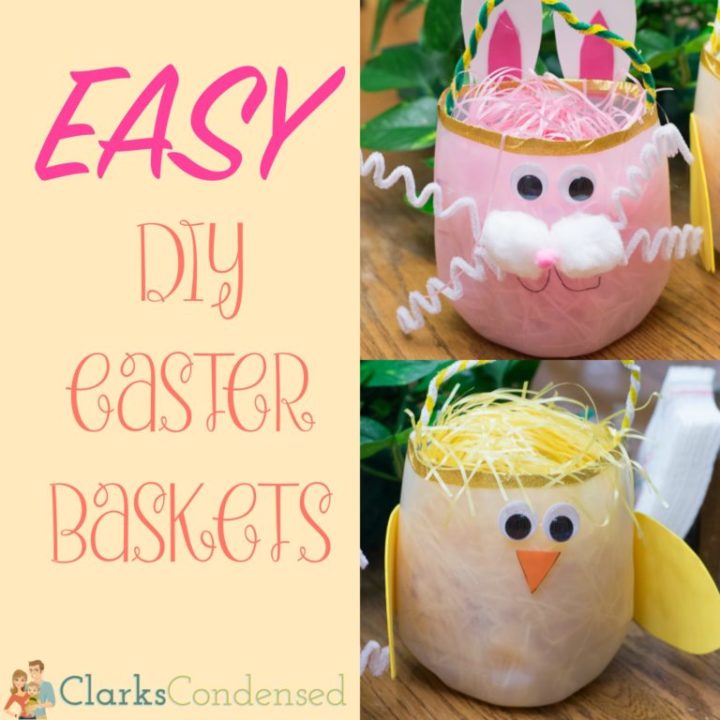 Diy Milk Jug Easter Basket Simple Homemade Craft Clarks Condensed