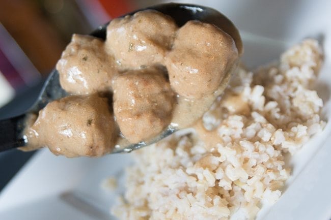 Creamy Slow Cooker Meatballs