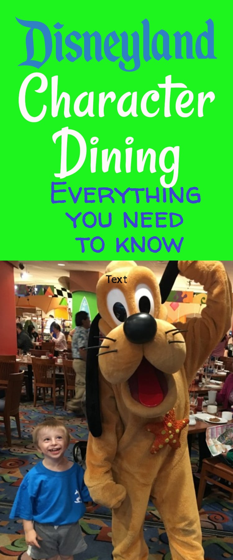 Disneyland Character Dining