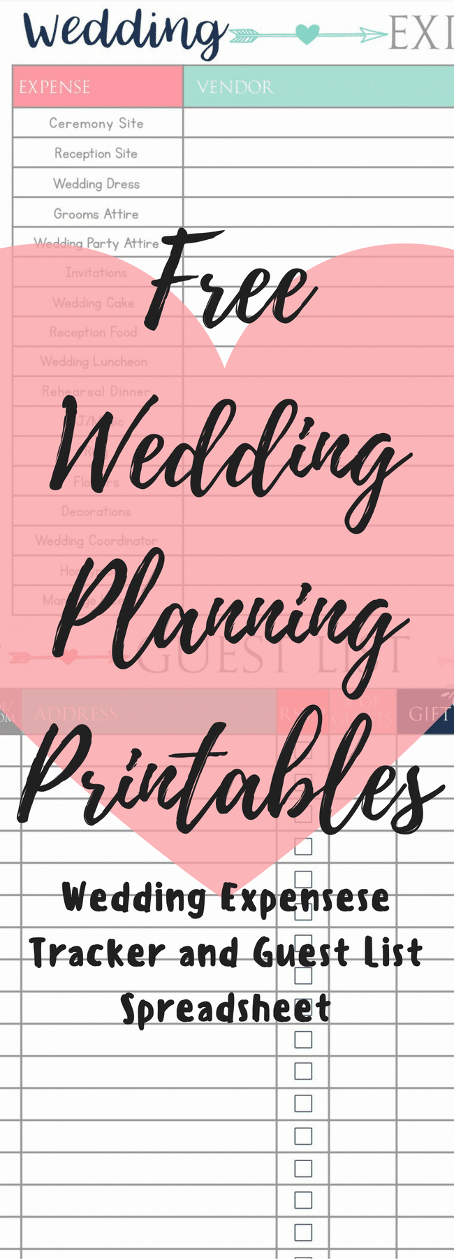 Wedding Planning Printables - Clarks Condensed