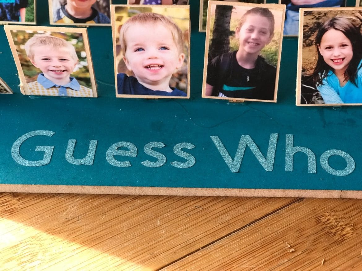 DIY Guess Who Board Game with Cricut