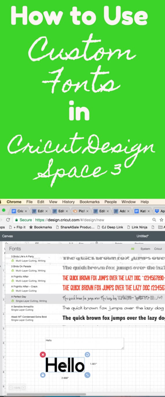 How to Add Fonts to Cricut Design Space 3 - Clarks Condensed