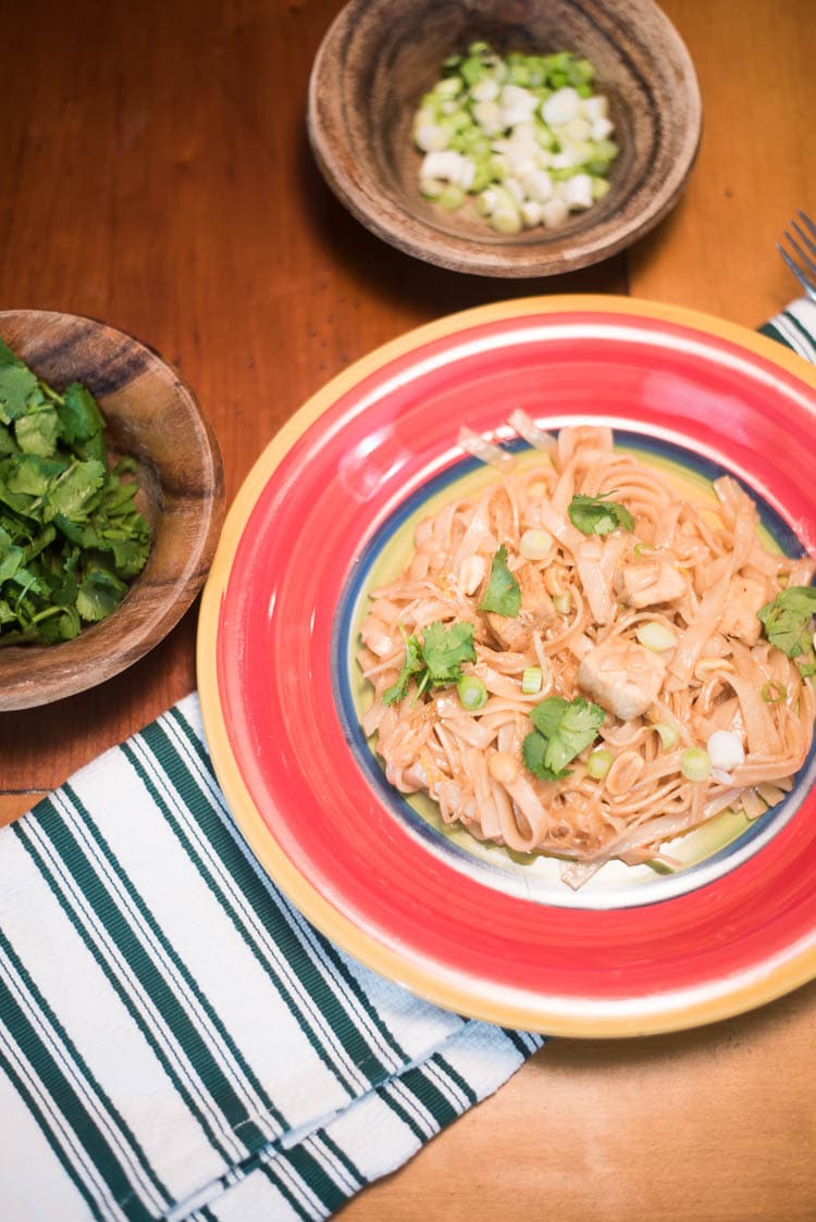 One Pot Chicken Pad Thai Recipe (THE BEST!)