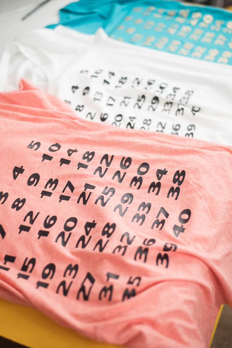 DIY Pregnancy Countdown Shirt with Cricut