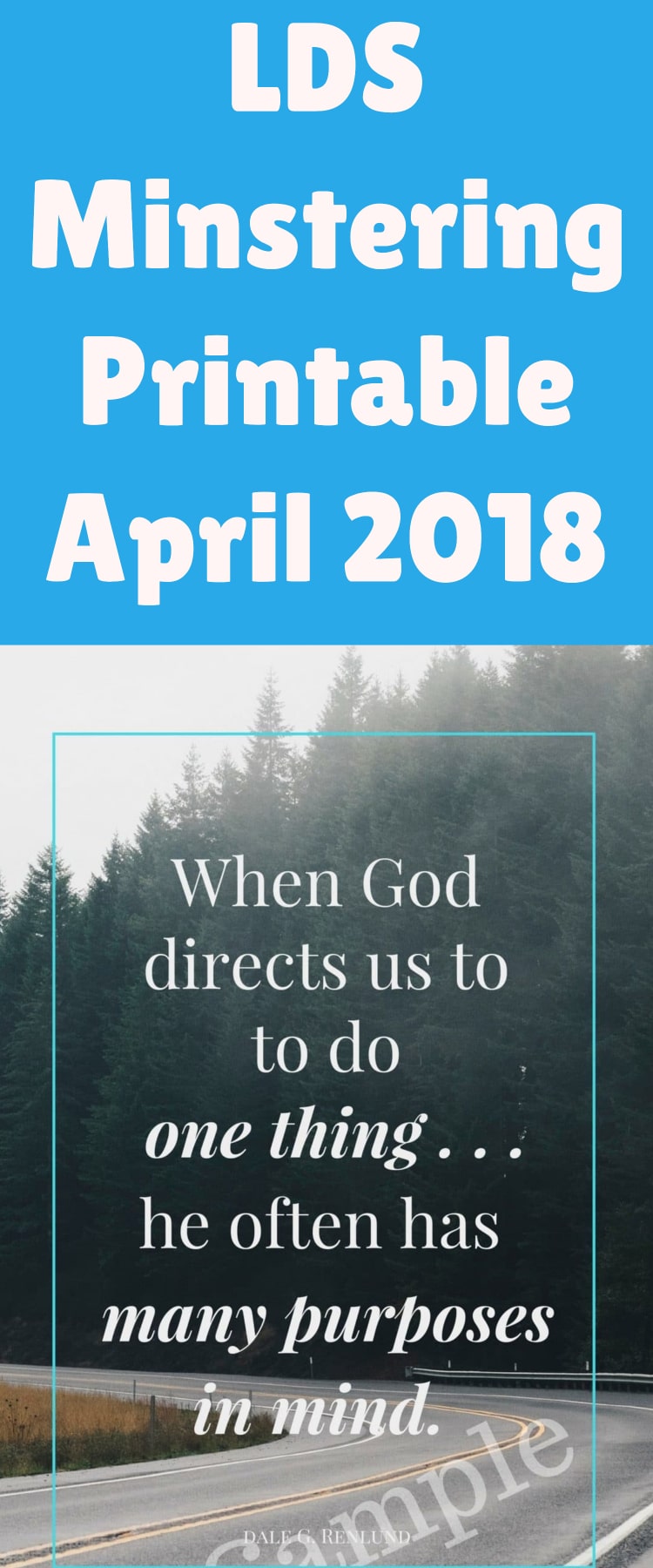 April 2018 LDS Ministering Printable   My Thoughts Clarks Condensed