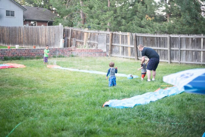 DIY Slip 'n Slide Kickball - Clarks Condensed