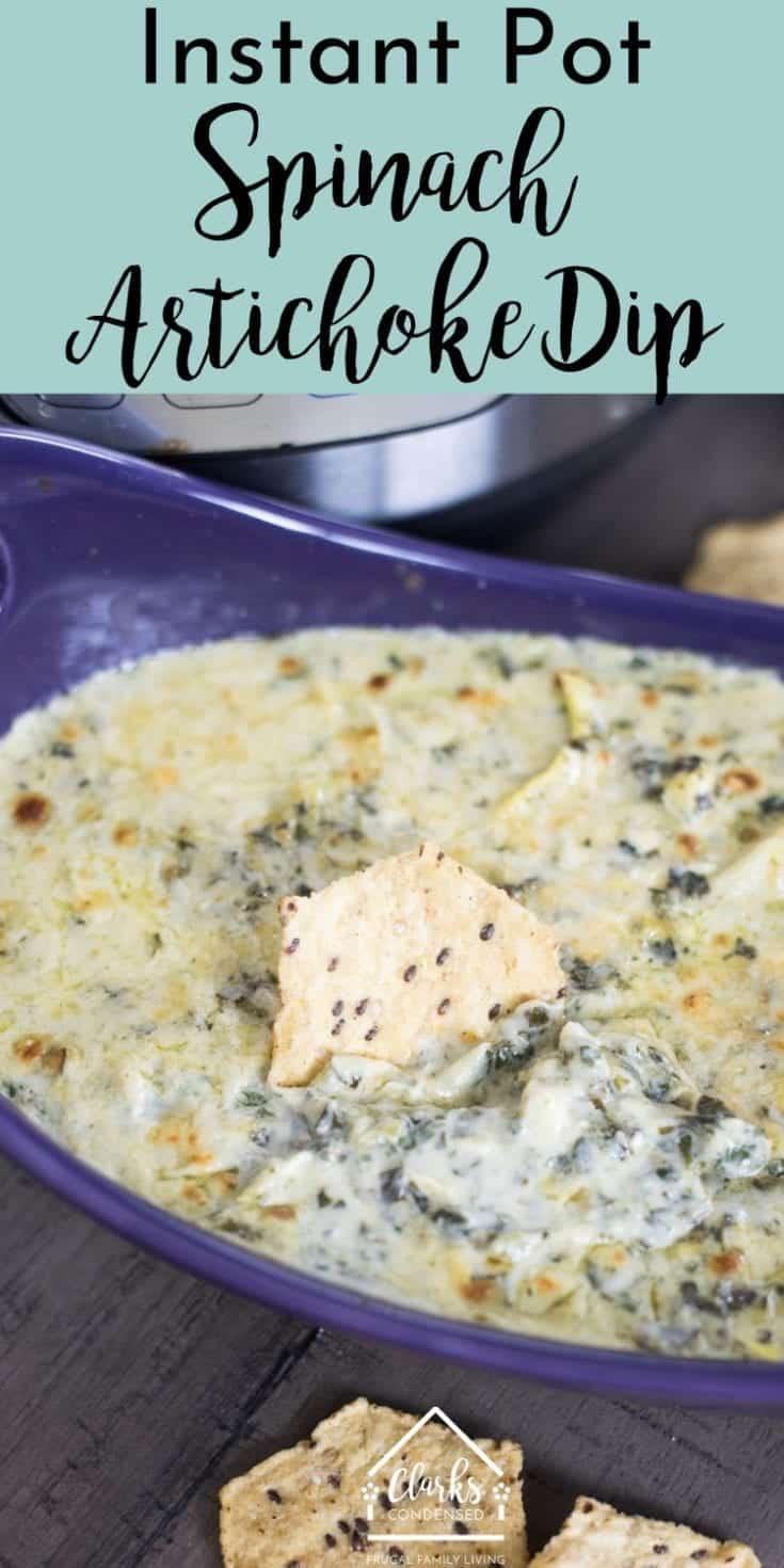 Out of this World Instant Pot Spinach Artichoke Dip