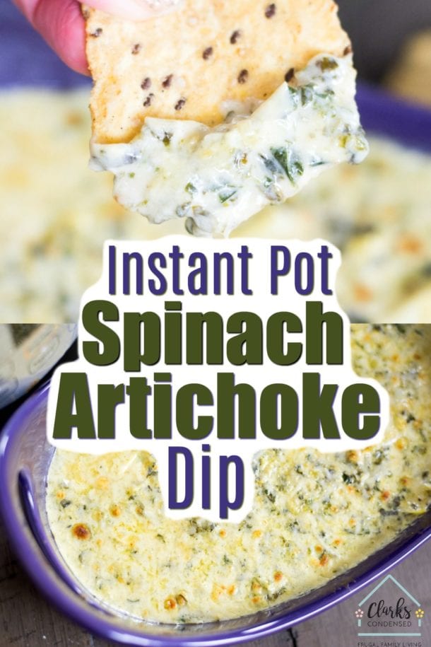 Out of this World Instant Pot Spinach Artichoke Dip