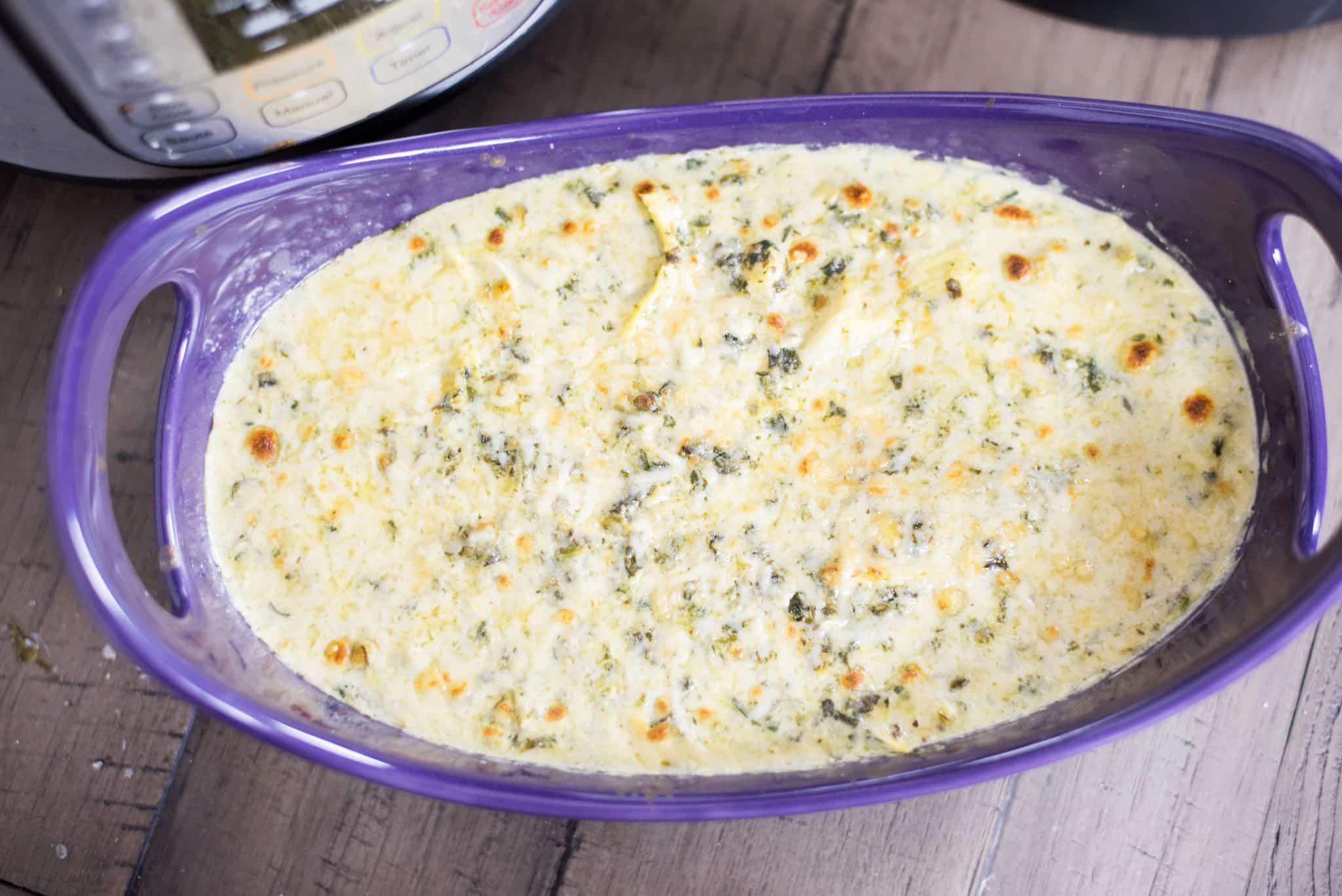 Instant Pot Spinach Artichoke Dip