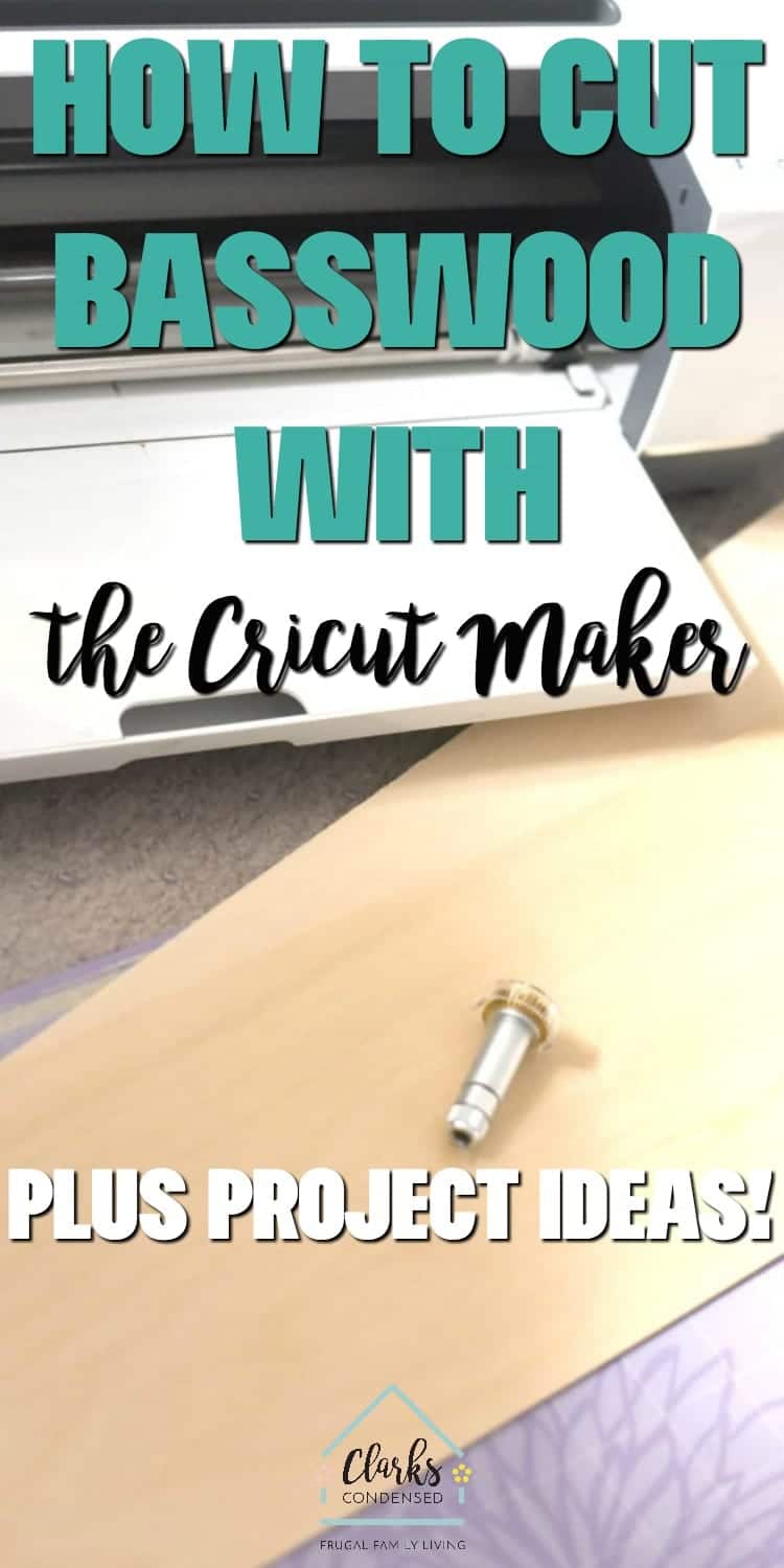 How to cut basswood with a Cricut Maker - Weekend Craft