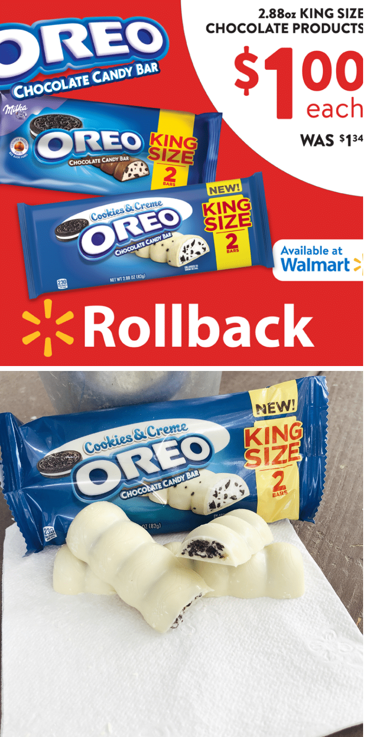 OREO Cookies & Crème Chocolate Bar on Rollback at Walmart - Clarks ...