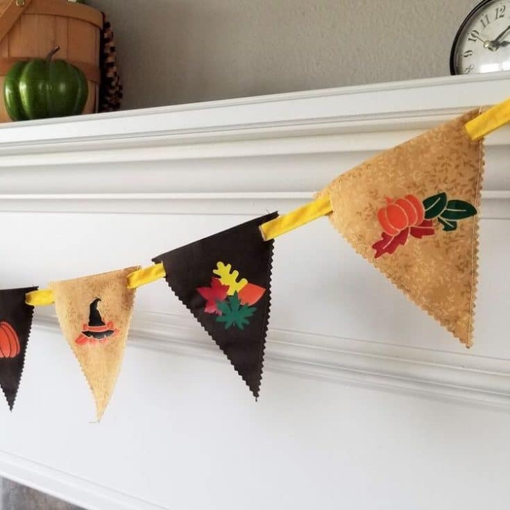 Fall Fabric Bunting Flags Pattern 2024 - Clarks Condensed