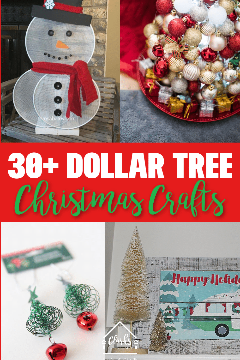 How We Made Christmas Bells Using Dollar Tree Items
