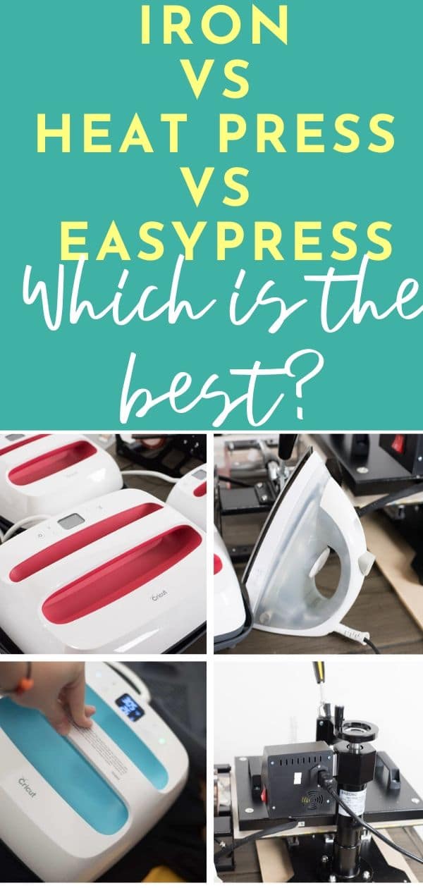 Cricut EasyPress vs. Heat Press vs. Household Iron - Hey, Let's