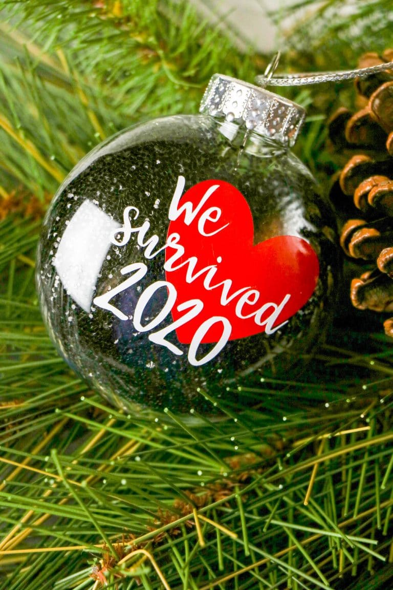 DIY We Survived 2021 Ornament 2024 Clarks Condensed